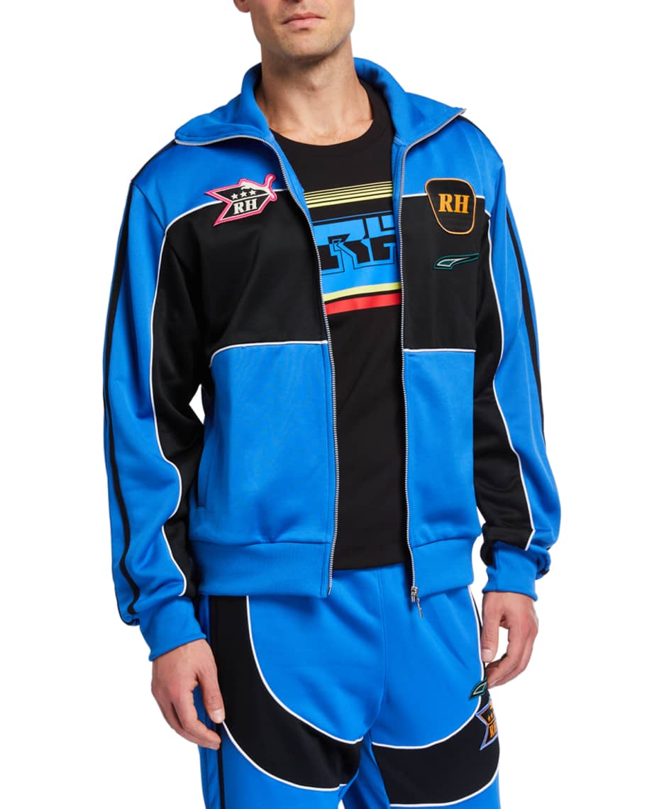 Puma Men's x Rhude ChestStripe Track Jacket Neiman Marcus