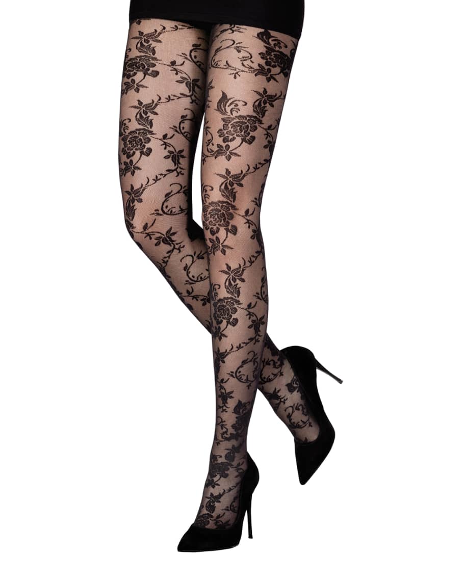 Emilio Cavallini Dreamy Floral Lace Tights