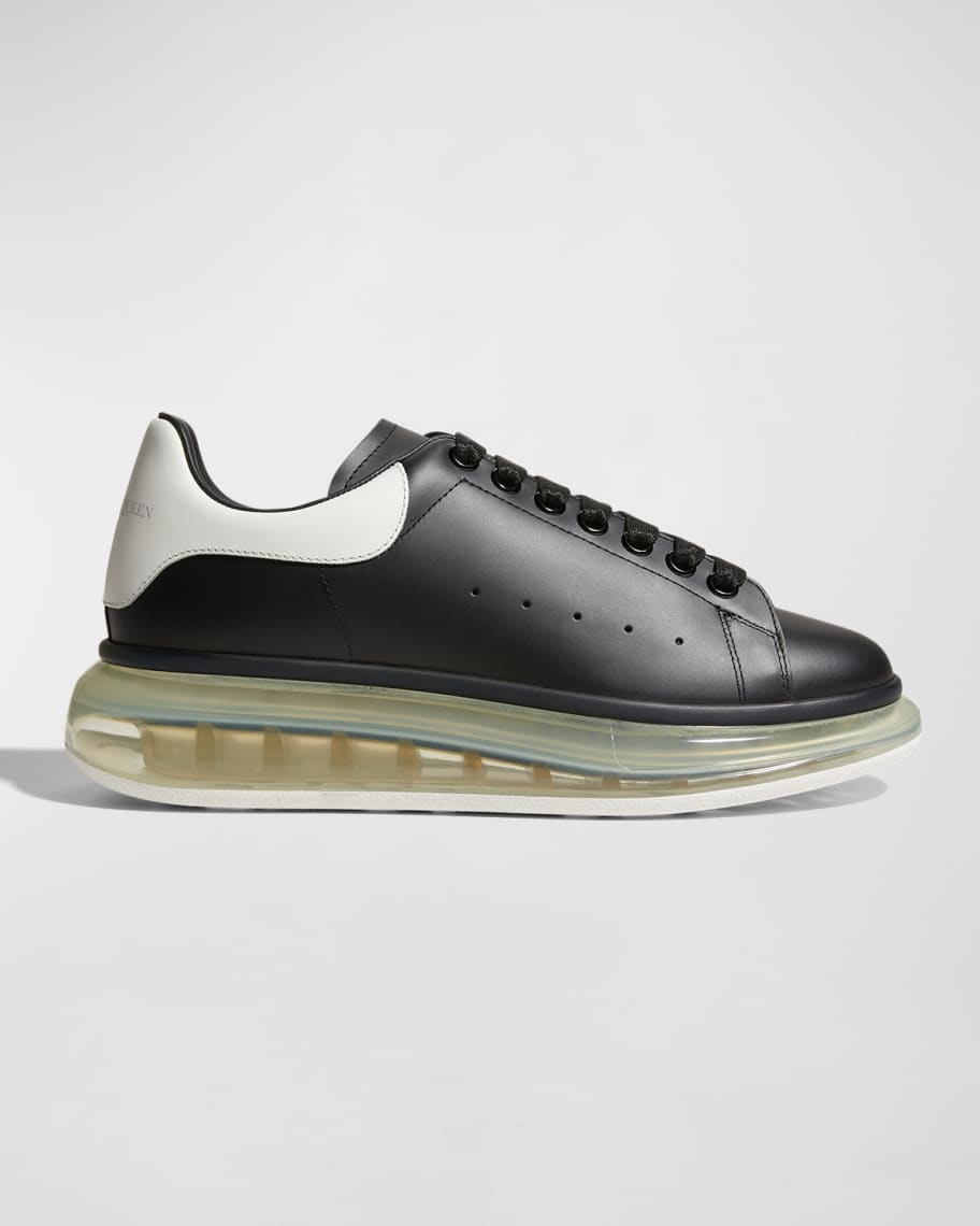 Alexander McQueen Men's Oversized Larry Clear-Sole Sneakers | Neiman Marcus