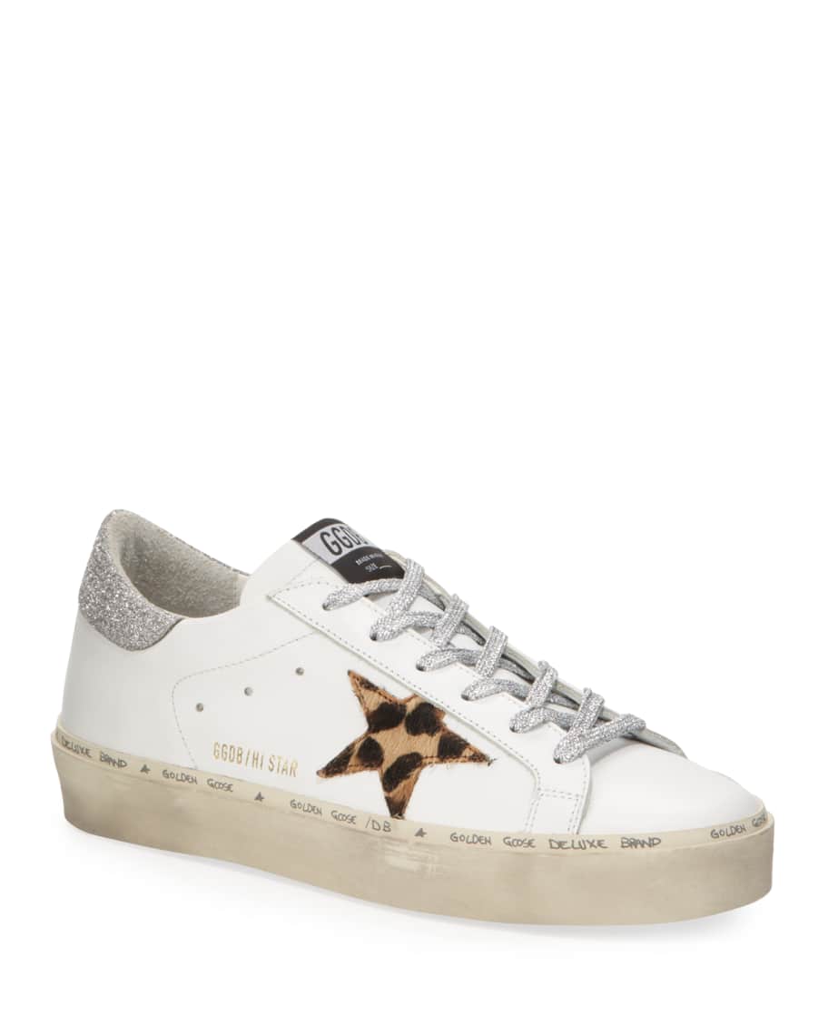 Golden Goose Hi Star Leopard Metallic Sneakers | Neiman Marcus