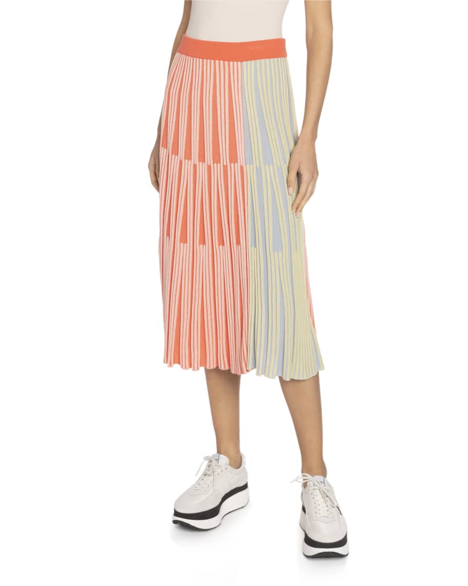 Kenzo striped knit skirt discount