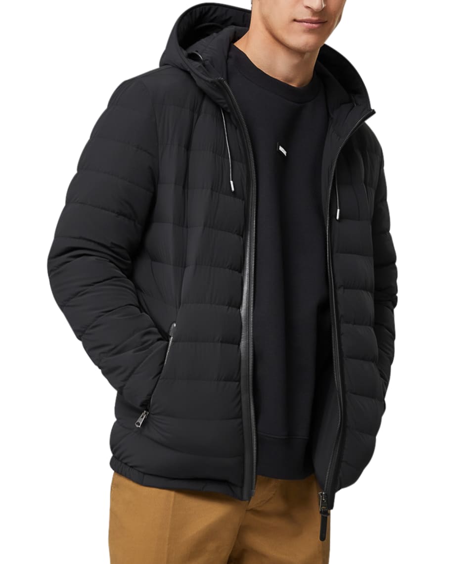Mackage Men's Mike Stretch Lightweight Down Jacket Neiman Marcus