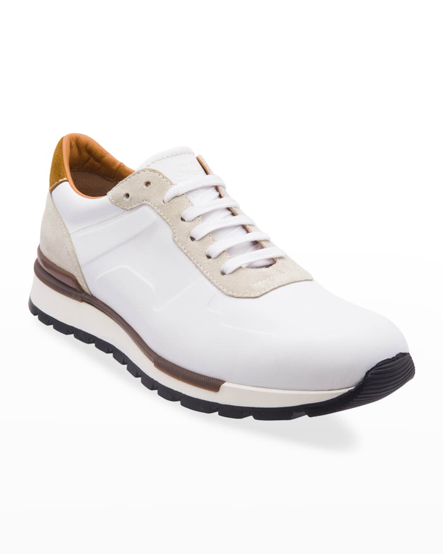 Bruno Magli Men s Davio Leather Suede Sneakers Neiman Marcus
