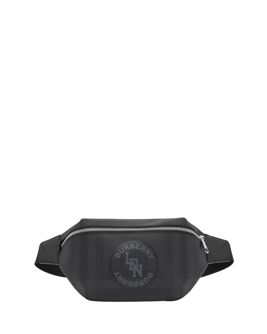 Burberry Men's Sonny London Check Belt Bag | Neiman Marcus