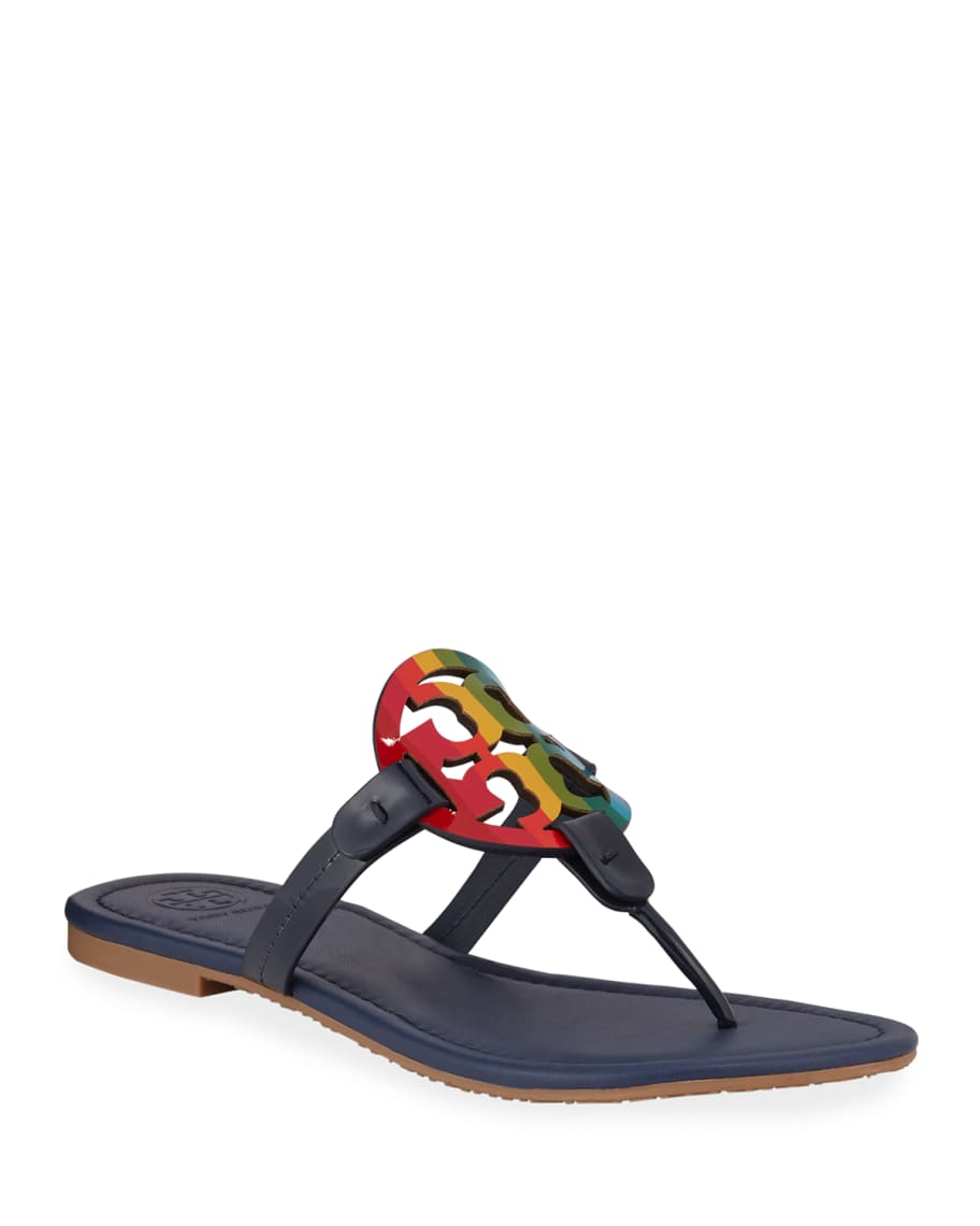 Introducir 82+ imagen tory burch rainbow miller sandals