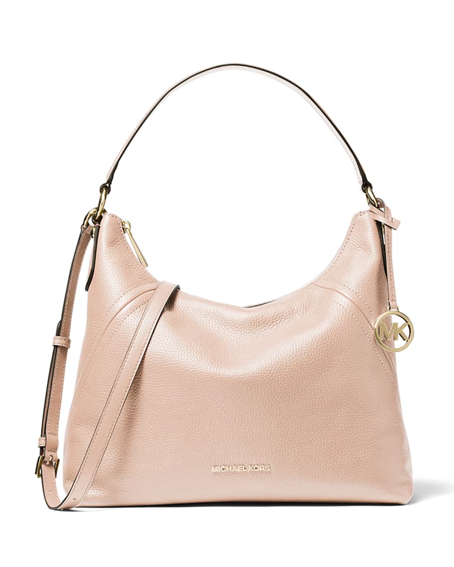 MICHAEL Michael Kors Aria Large Pebble Leather Shoulder Bag Neiman Marcus