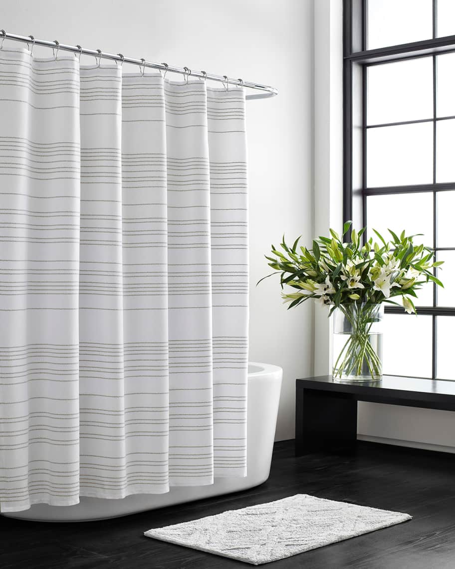 Vera Wang Irregular Stripe Shower Curtain Neiman Marcus