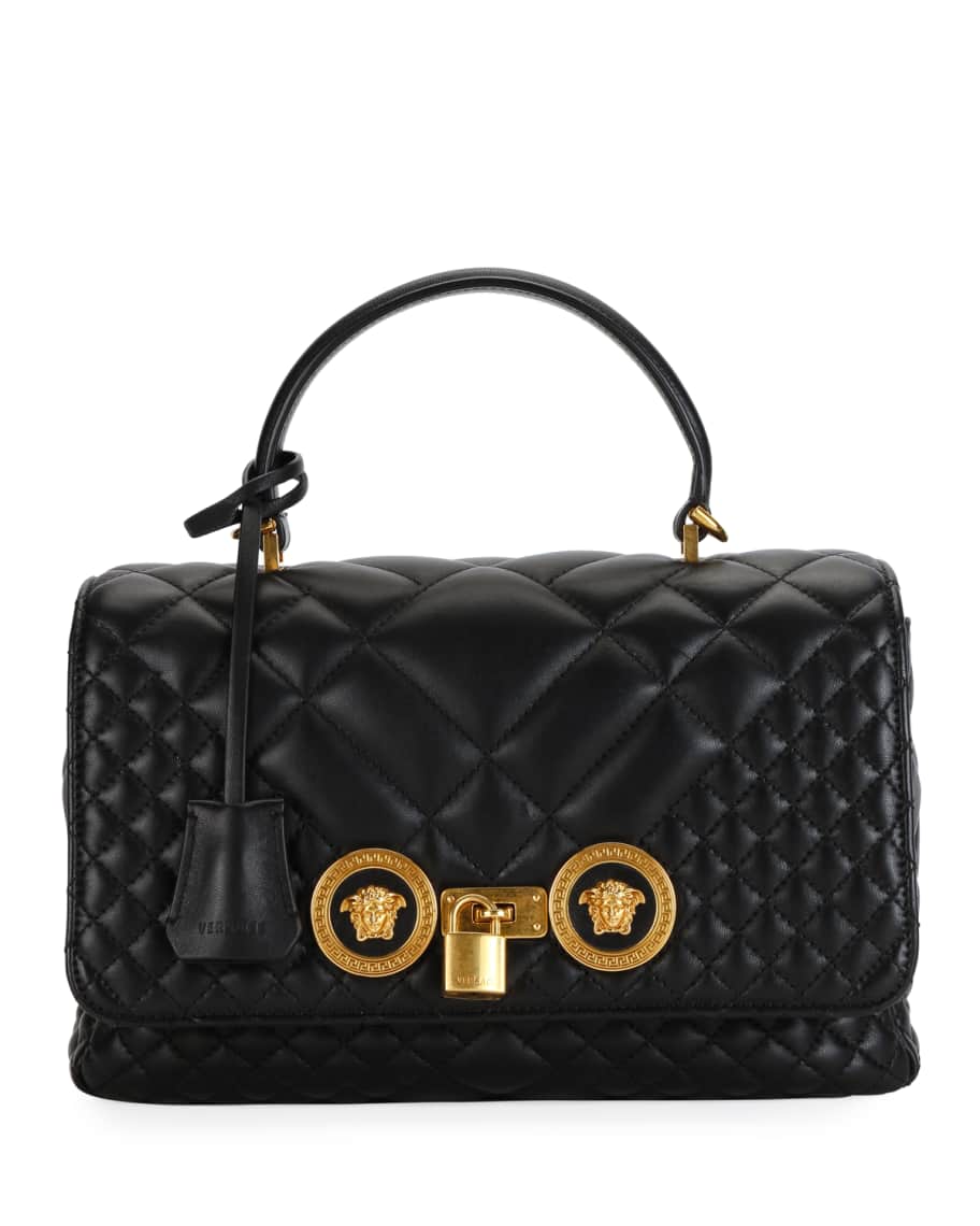 Versace Quilted Icon Dual Carry Shoulder Bag Neiman Marcus