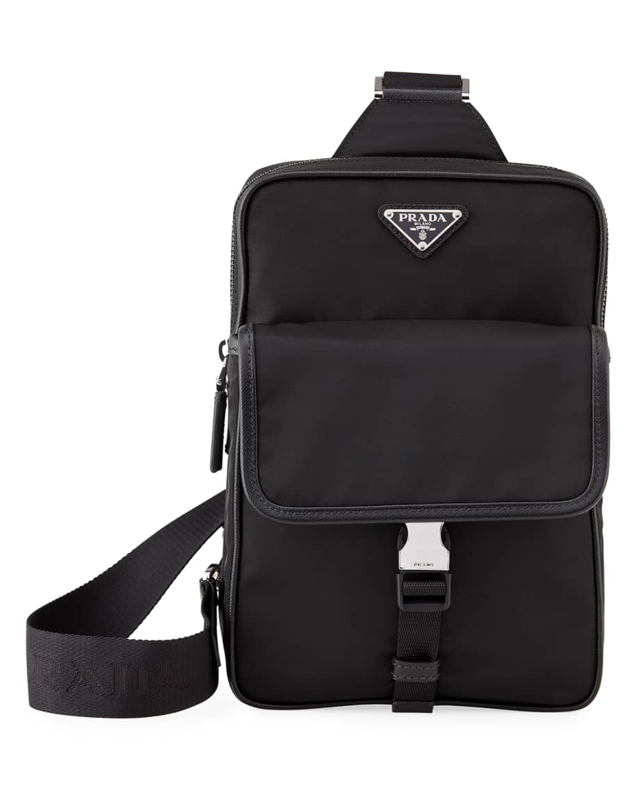 Prada sling backpack hot sale