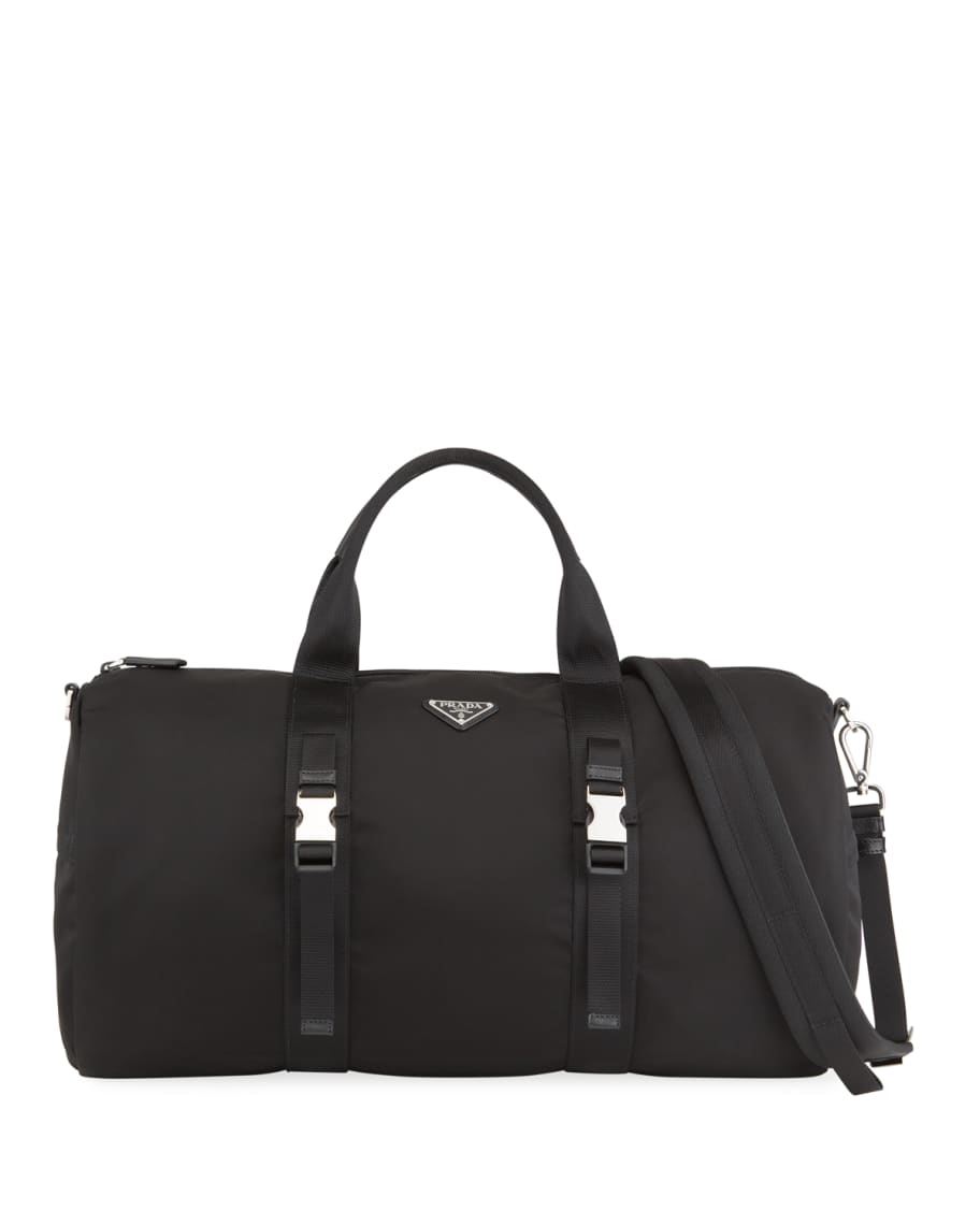 Prada Nylon Duffle Bag in Black for Men