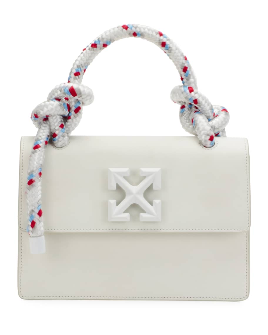 OFF-WHITE Gummy Jitney 1.4 Top Handle Bag in White