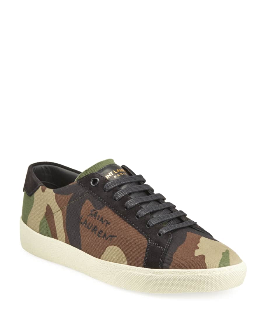 Saint laurent cheap camo sneakers