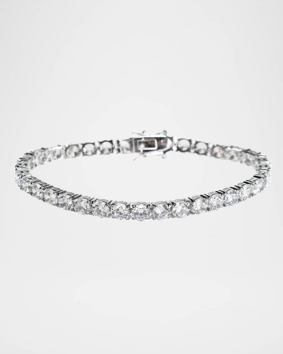 Golconda by Kenneth Jay Lane Round Cubic Zirconia Tennis Bracelet