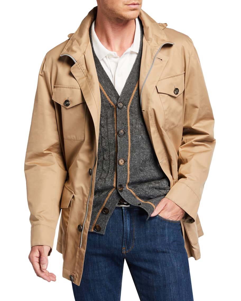Men s Solaro Nylon Cotton Safari Jacket