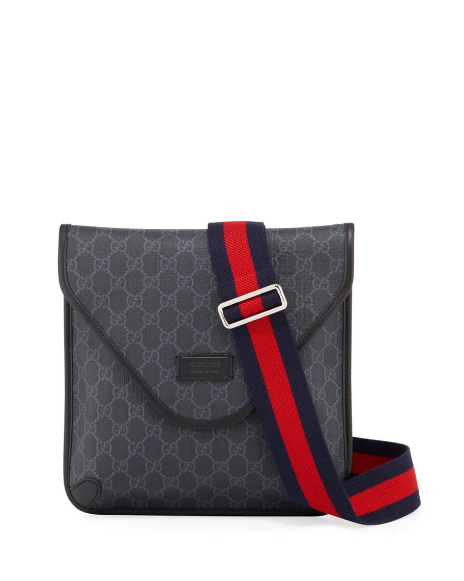 Gucci Men's GG Supreme Crossbody Bag | Neiman Marcus