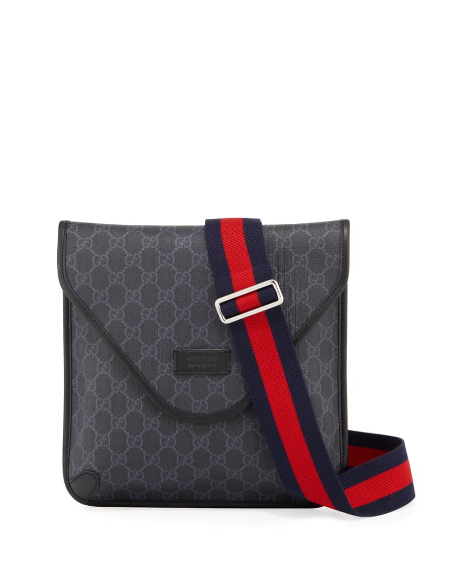 Gucci Monogram Crossbody Bag in Black for Men