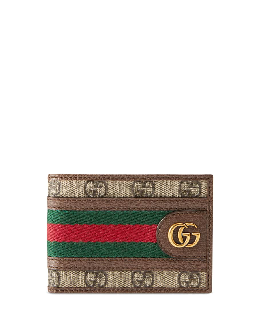 Gucci Men's GG Supreme Marmont Bifold Wallet | Neiman Marcus