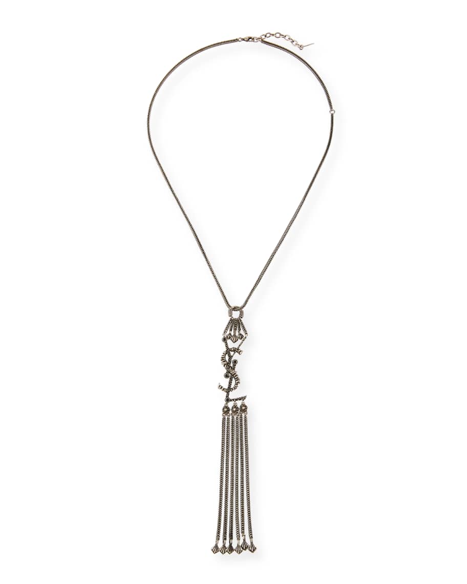 Saint Laurent YSL Tassel Pendant Necklace Neiman Marcus