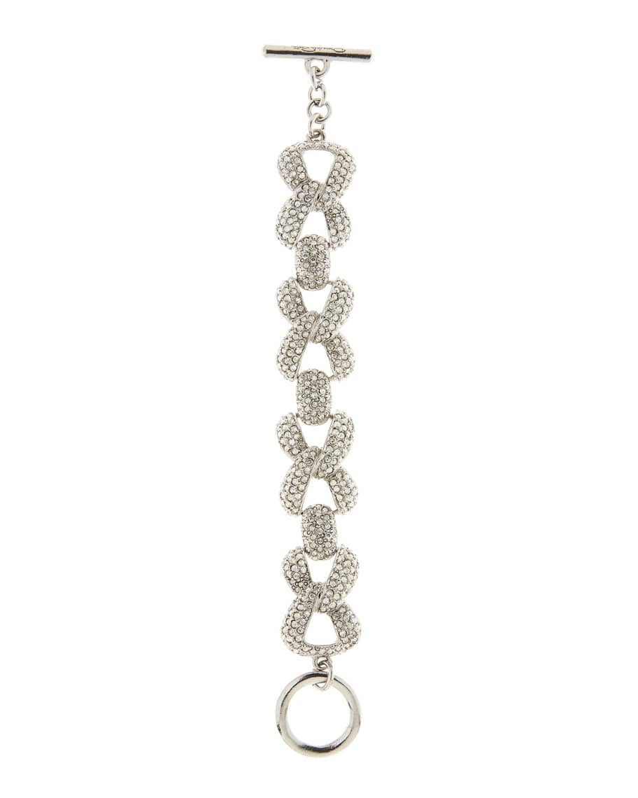 Oscar de la Renta Pave Chain-Link Bracelet | Neiman Marcus