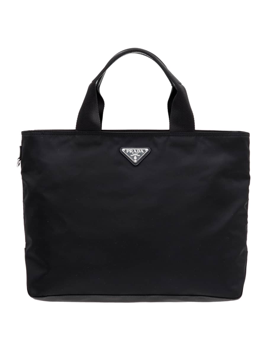 Prada Nylon Tote Bag w/ Removable Crossbody Strap | Neiman Marcus