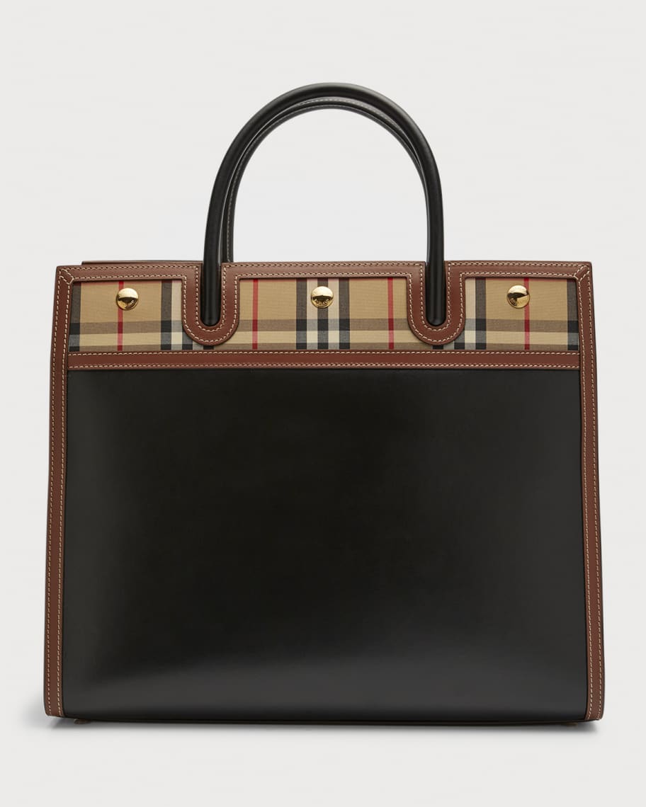 Burberry Title Mini Vintage Check Tote Bag - Bergdorf Goodman