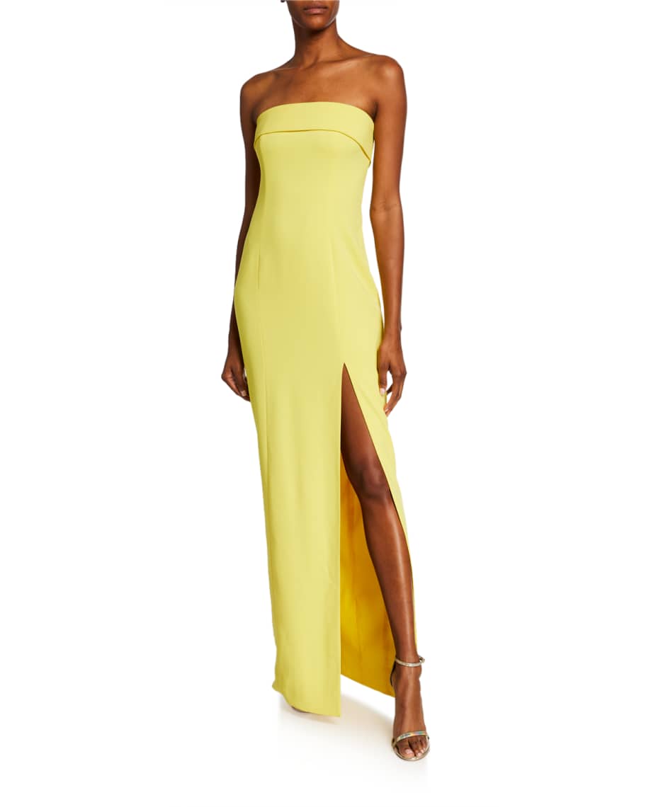 Jay Godfrey Oliver Strapless Column Gown w Slit Neiman Marcus