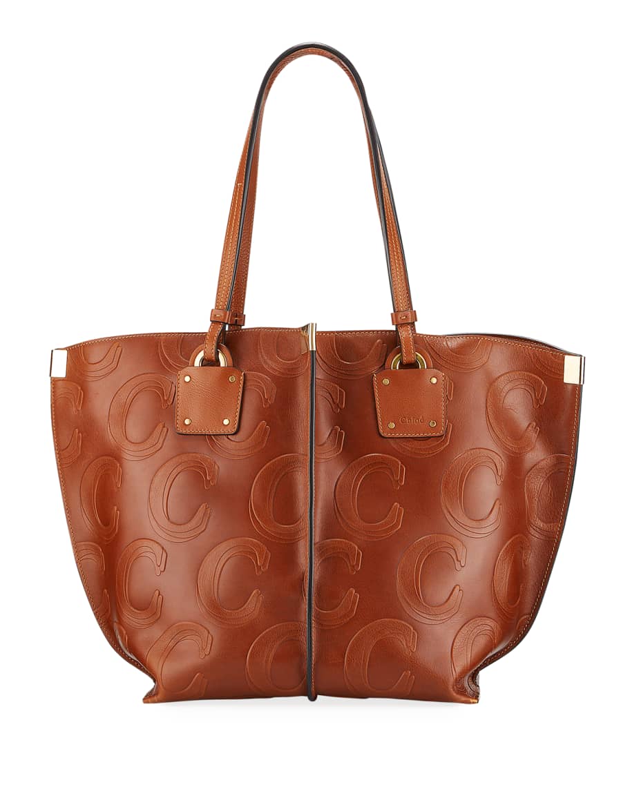 Vick leather tote chloé new arrivals