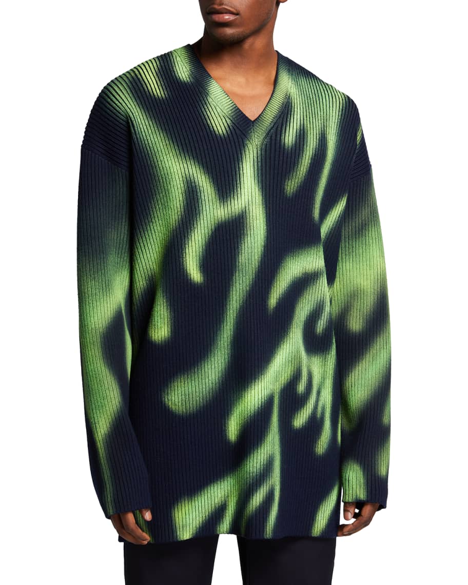 Balenciaga neon sweater clearance