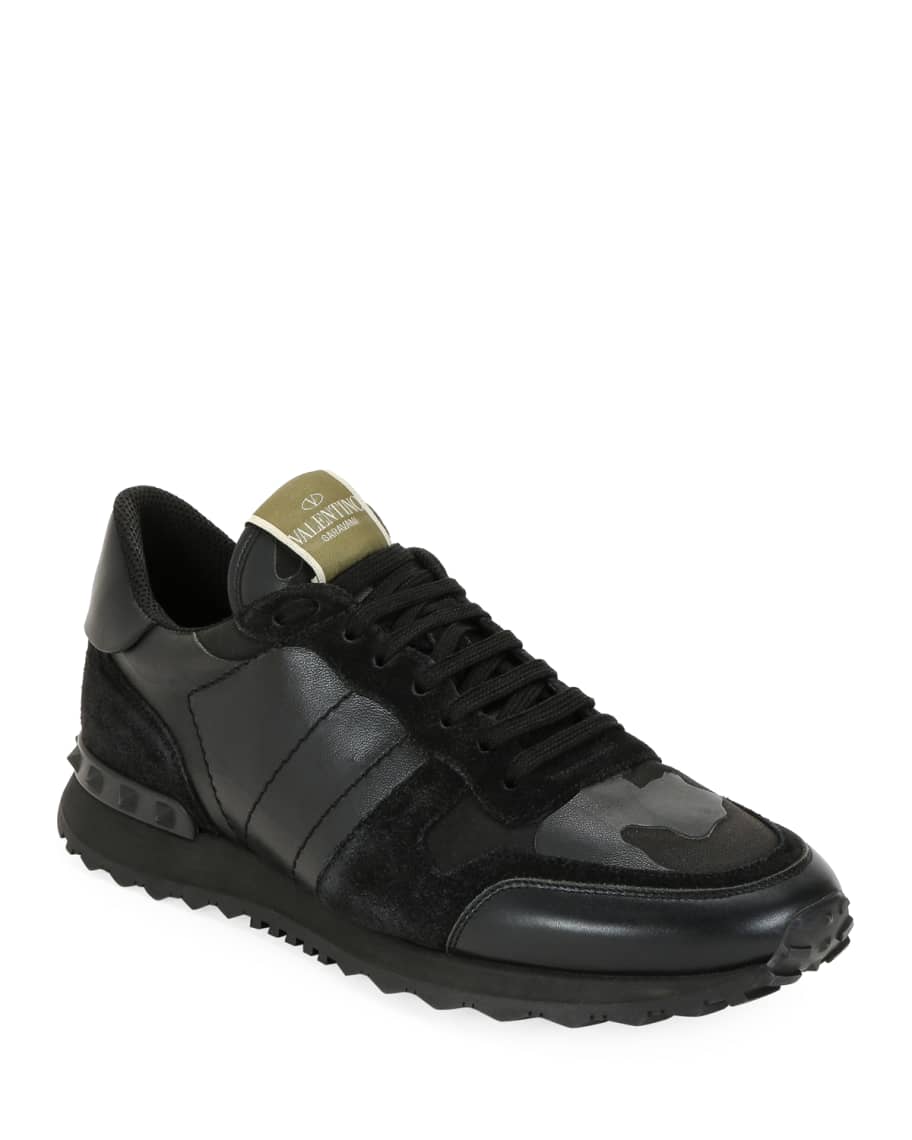 Valentino sneakers men black sales