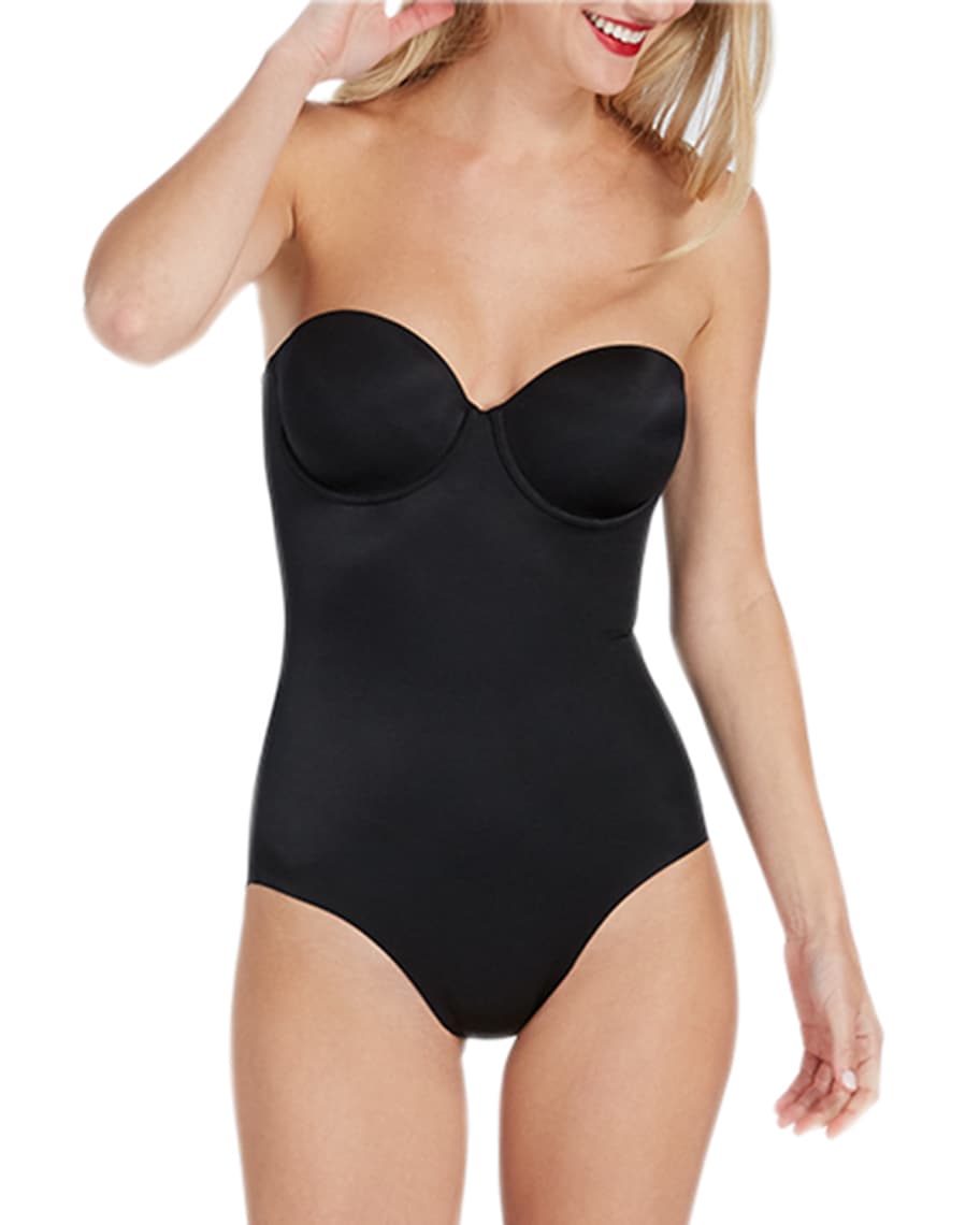 Spanx Suit Your Fancy Strapless Cupped Bodysuit Neiman Marcus