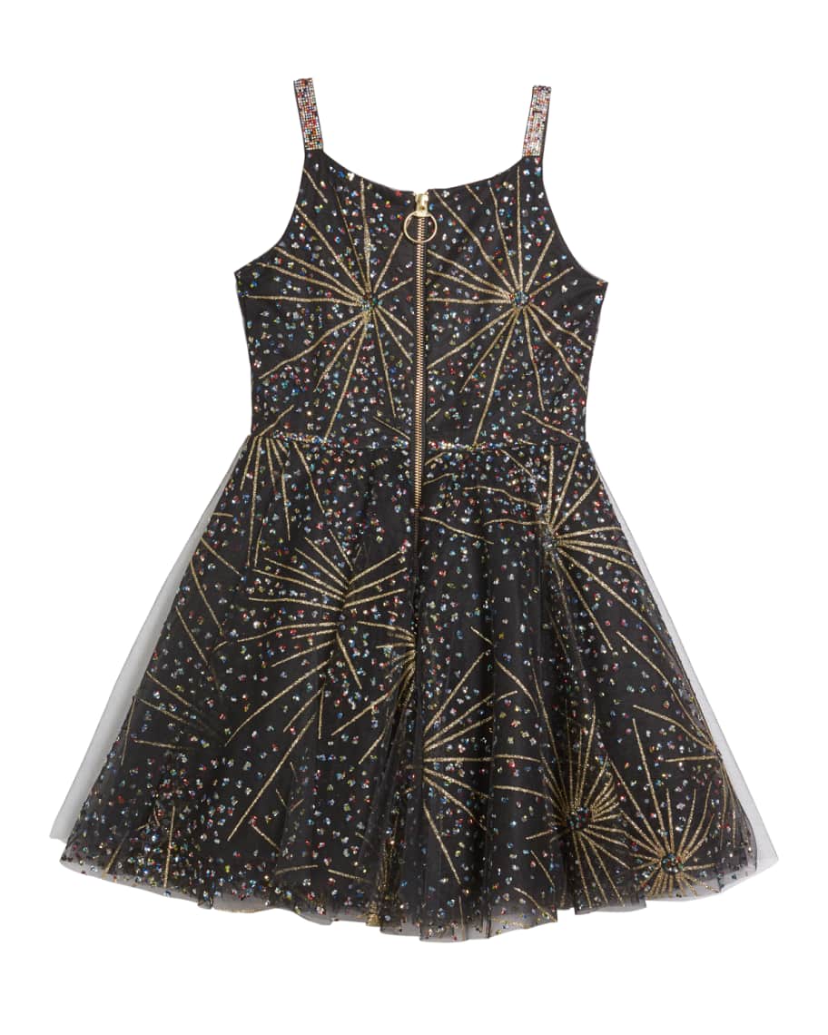 Zoe Girl s Firework Sparkle Skater Party Dress Size 7 16 Neiman Marcus