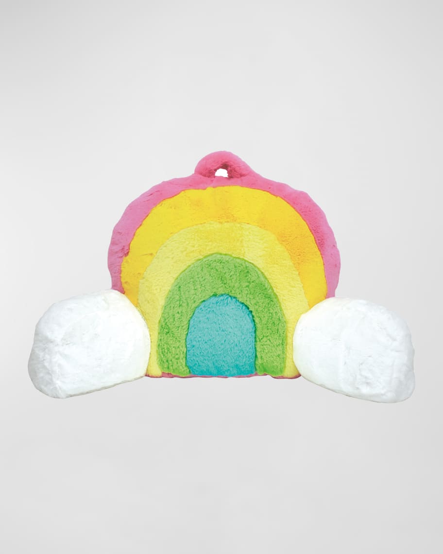 Iscream Rainbow Furry Lounge Pillow Neiman Marcus