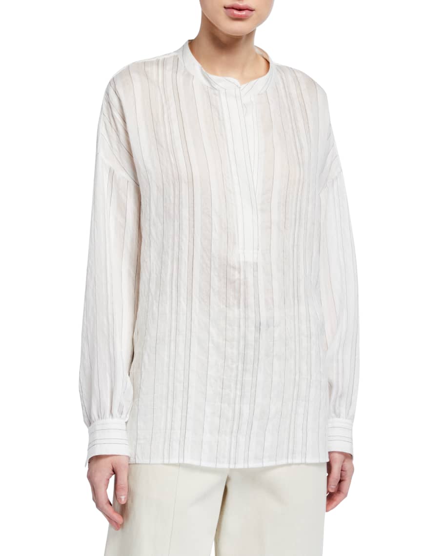 Vince drapey stripe pullover hotsell
