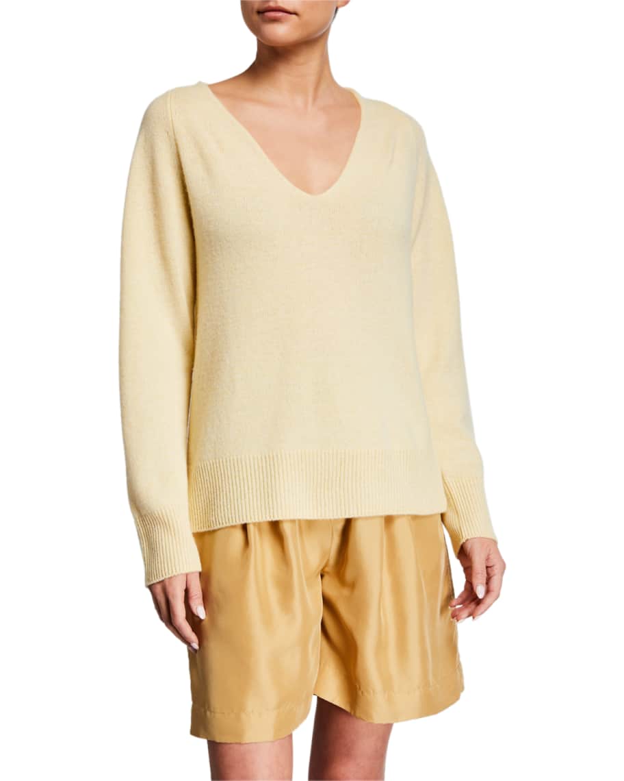 Vince Marled V-Neck Sweater | Neiman Marcus
