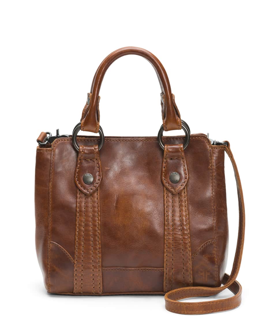Frye Melissa Mini Antique Leather Crossbody Tote Bag | Neiman Marcus