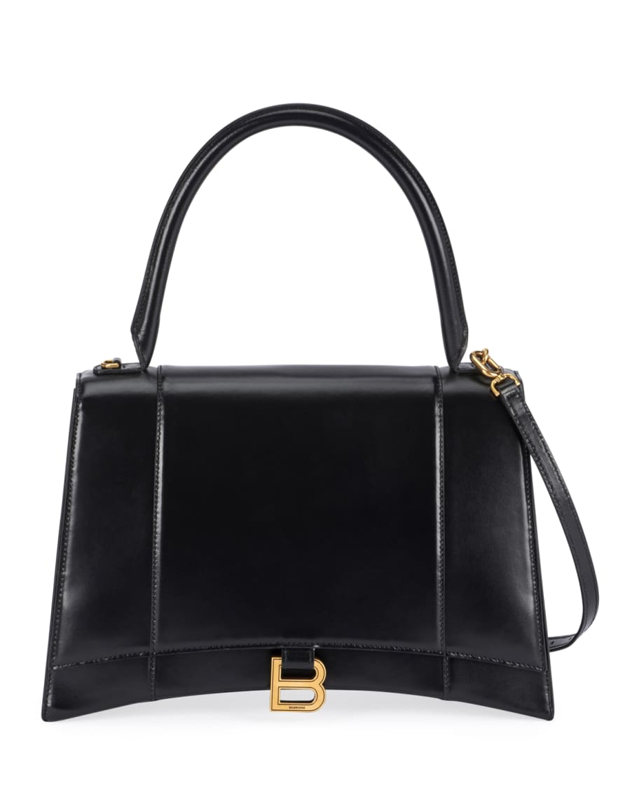 Balenciaga Hour Medium Leather Top-Handle Bag | Neiman Marcus