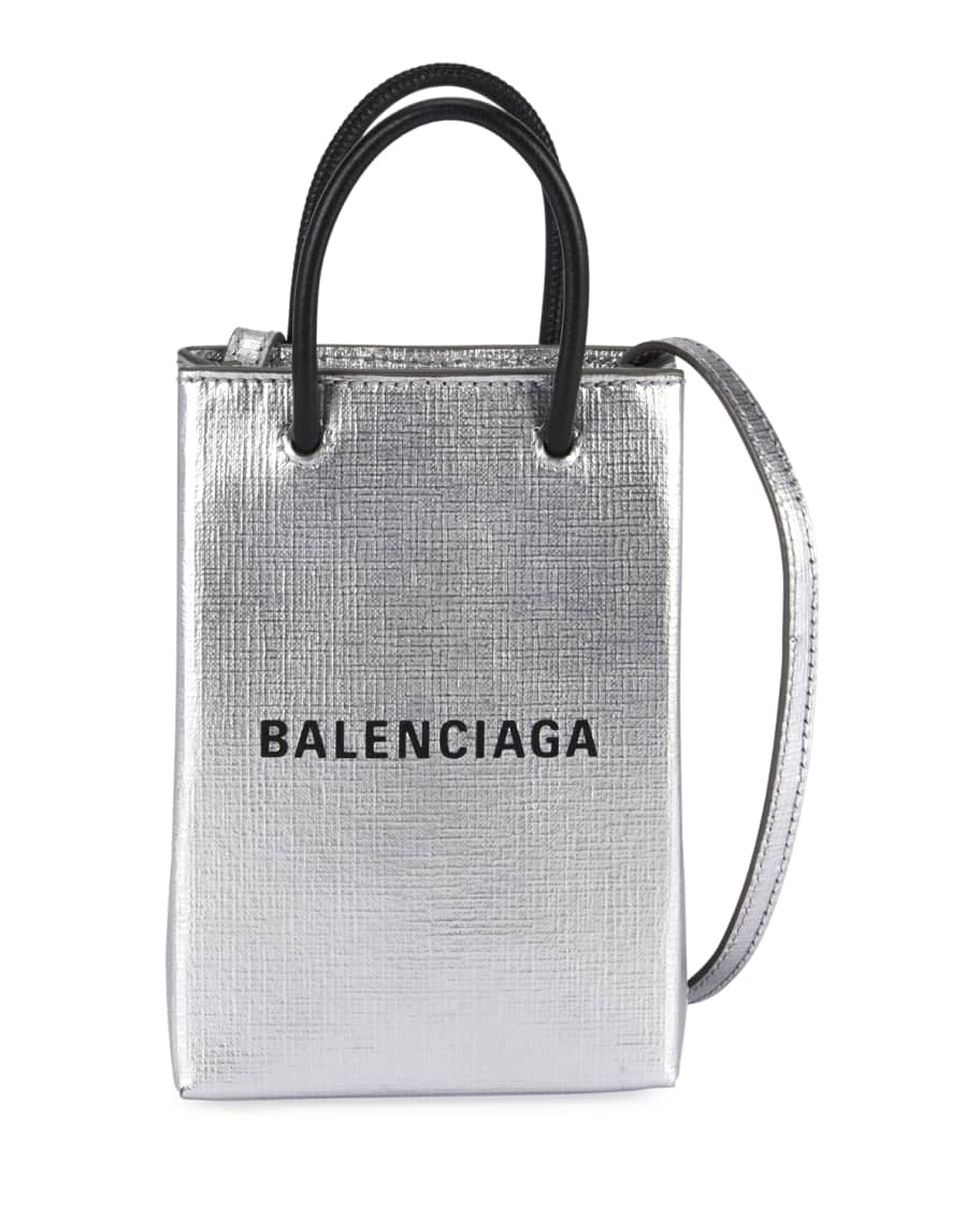 balenciaga shopping phone holder bag