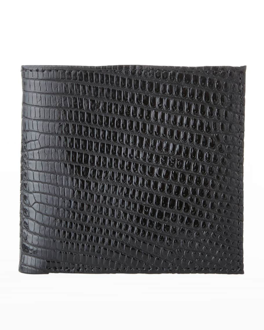 Abas Men's Slim Lizard Bifold Wallet Neiman Marcus
