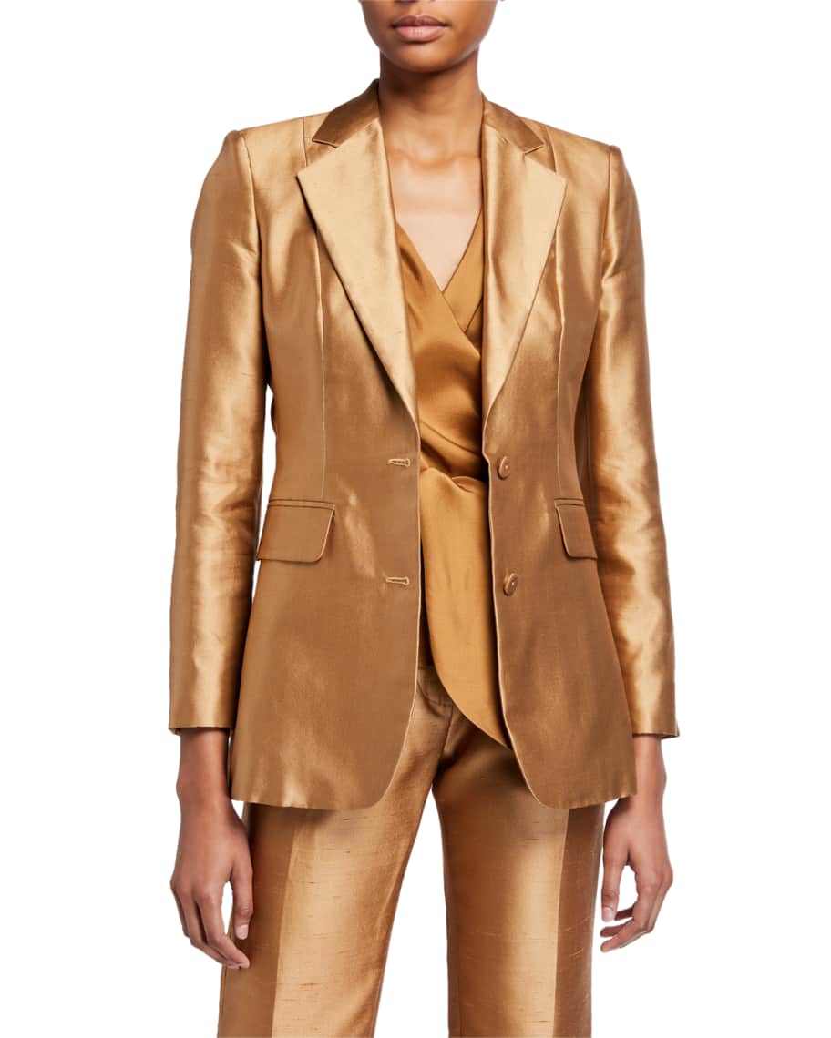 Max mara cheap silk shantung dress