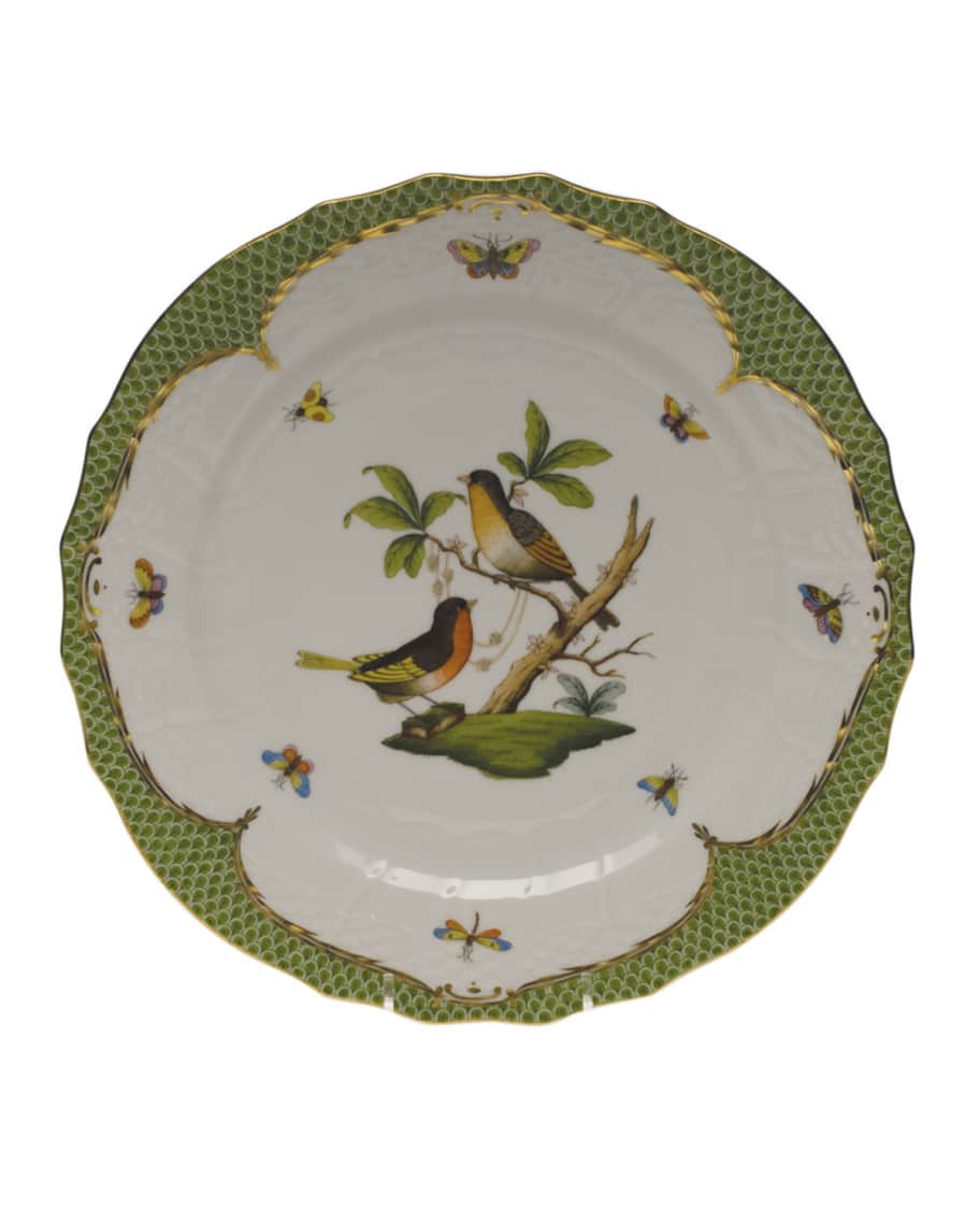 Herend Rothschild Bird Green Motif 08 Service Plate