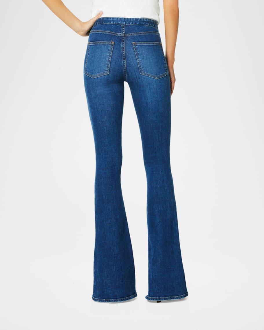 mid rise flare jeans