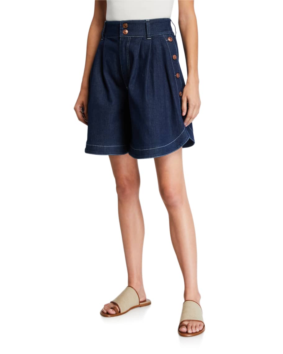 See by chloe denim shorts