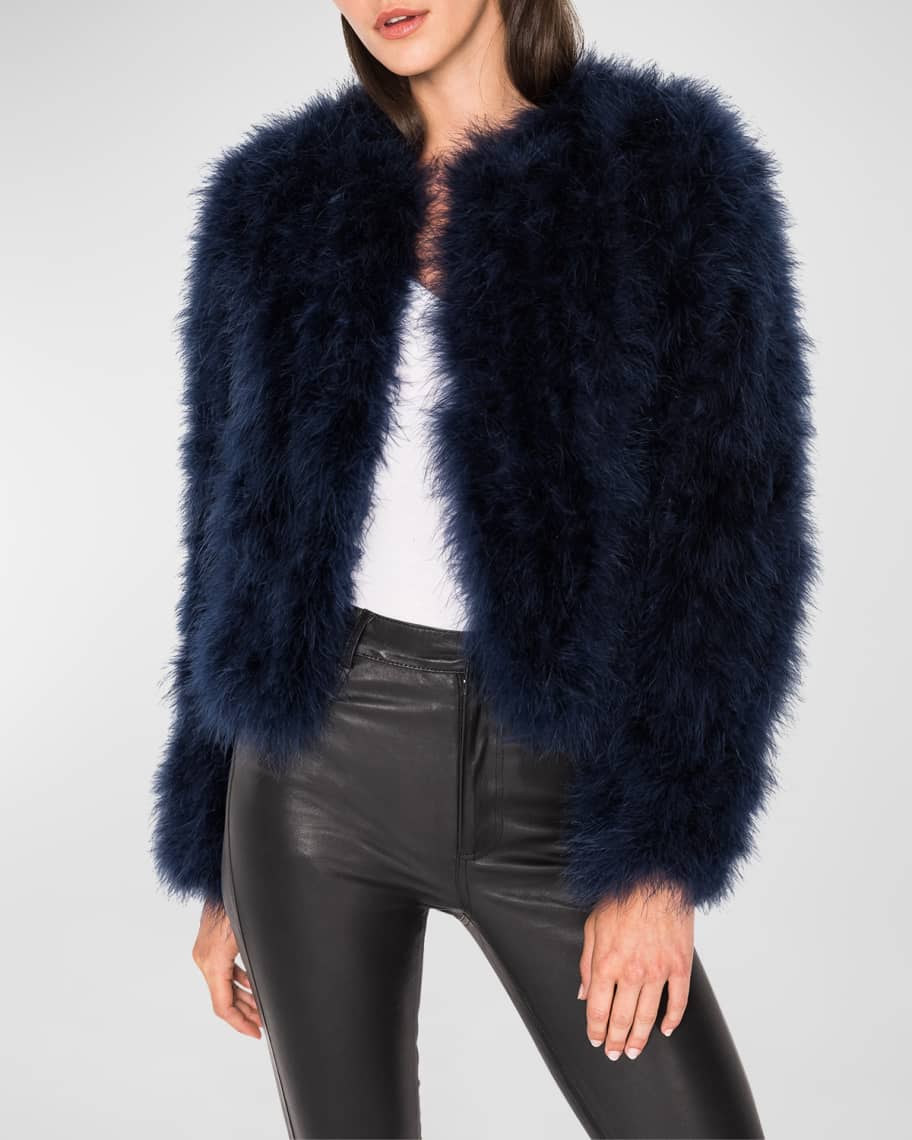 LaMarque Deora Feather Topper Jacket Neiman Marcus