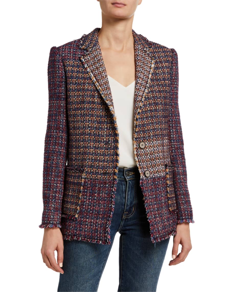 Rebecca Taylor Blanket Tweed Blazer | Neiman Marcus