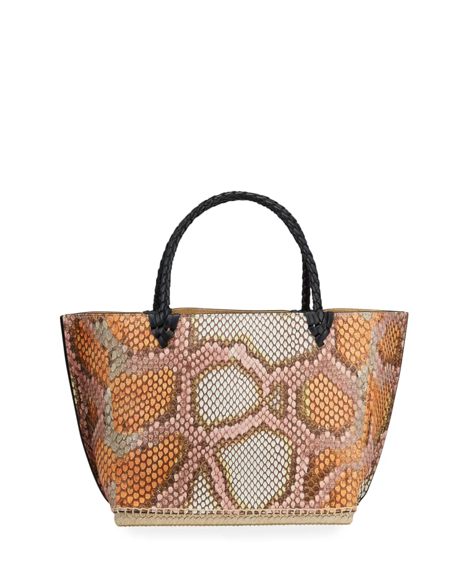 Altuzarra Espadrille Small Python Tote Bag Neiman Marcus