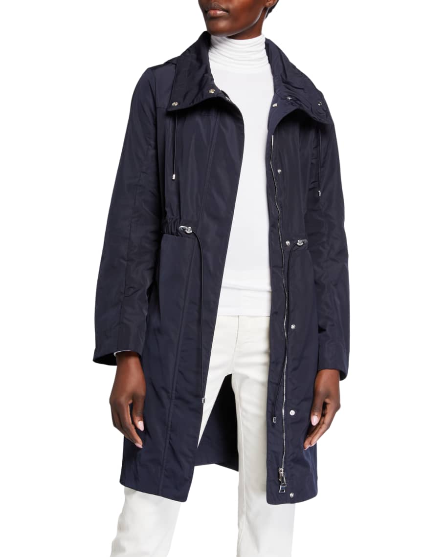 Moncler Malachite Long Parka Neiman Marcus