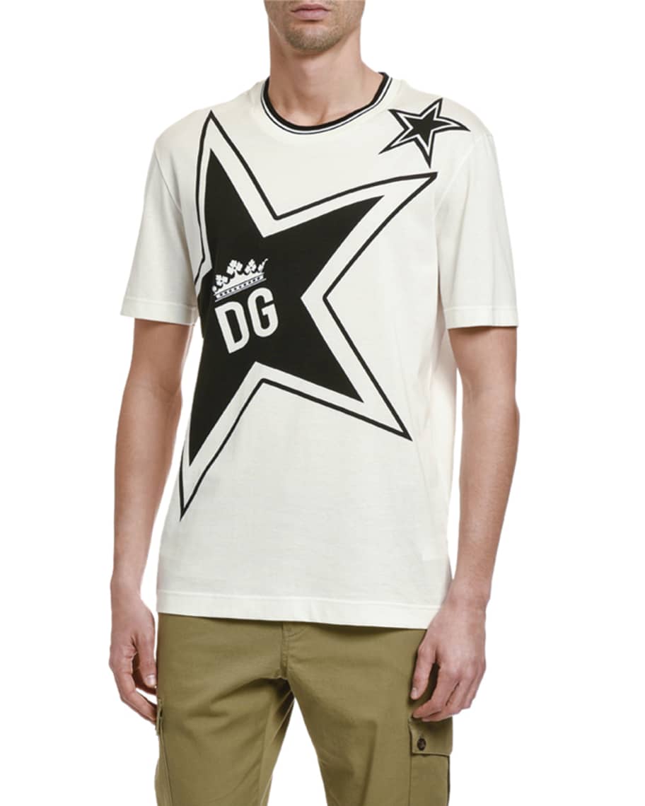 Dolce&Gabbana Men's Star Logo T-Shirt | Neiman Marcus