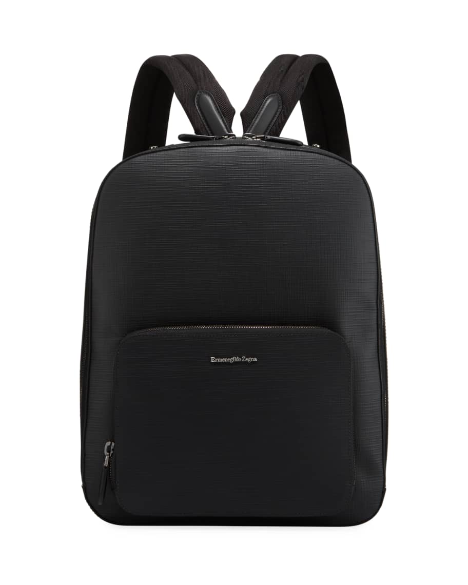 ZEGNA Men s Stuoia Leather Backpack Neiman Marcus