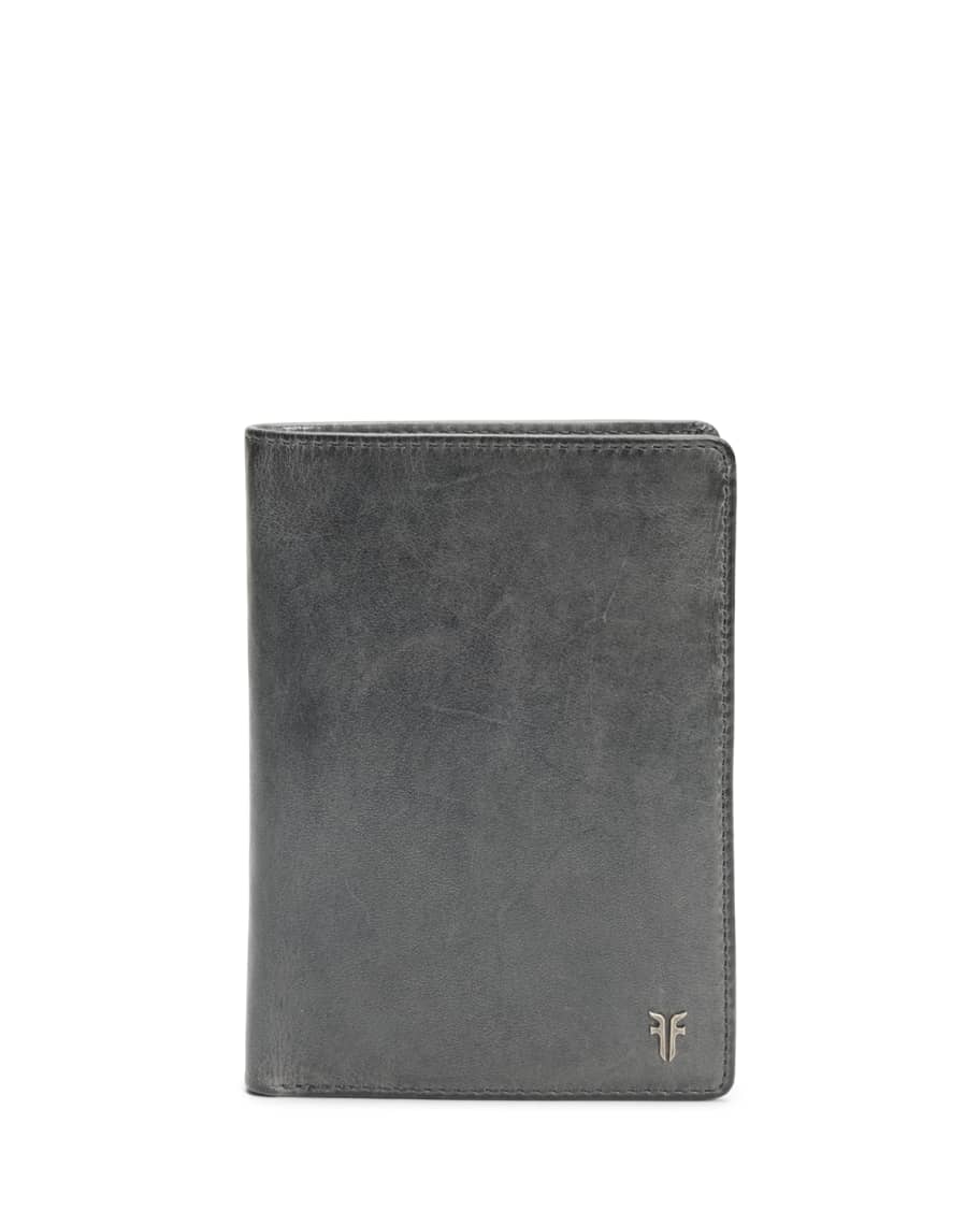 Frye Men's Austin Leather Passport Wallet Neiman Marcus