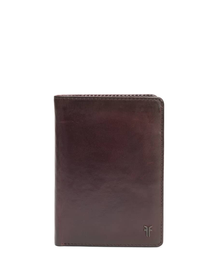 Frye Men's Austin Leather Passport Wallet Neiman Marcus